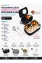 8021-8031 Black 600 ml 4-Compartment Stainless Steel Lunch Box (Lunch Box) - 2