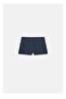 Kadın Puantiyeli Lacivert Mini Şort - 6