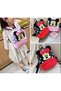 Figured Mini Mouse Girls' Kindergarten Bag Nursery Bag Mini Backpack Polka Dot Lightweight Daily School Bag Zippered Cute Design 27X23X8 cm Pink Red - 3