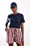 Navy Blue Crew Neck Basic T-Shirt 0002 - 4