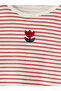 Zero Roba Collar Striped Girl's T-Shirt from Uzg Store for Style Enthusiasts - 3