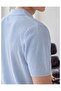Men's Knit Polo Shirt, Short Sleeve, casual, Textured shirt - 5