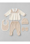 Premium Patterned 5-Piece Newborn Hospital Discharge Set – 100% Cotton (0-3 Months) - 2