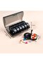 Pill storage box (twice daily), pill dispenser, pill box (7 days - black) - 3