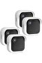 Silicone protective case for Blink Outdoor 4 (4th generation) - weatherproof case with hood (white)