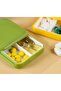 4pcs Tablet Box 2 Compartments Portable Travel Pill Mini for Handbag Compact Medicine Organizer Vitamins Nutritional Supplements - 4