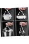 304 Stainless Steel Plate Clamp with Non-Slip Silicone, Thickened Heat-Insulating Household Hot Bowl Lifter Remover - 5