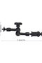 A camera magic arm with a 360° ball joint and 1/4"-20 screws, suitable for SLR cameras and monitors. - 2