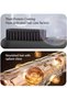 Mini Hair Straightener Curling Iron 2-in-1 Portable Cordless Straightening Comb Four-Level Rapid Heating Negative Ions Black - 3