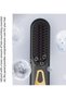 Mini Hair Straightener Curling Iron 2-in-1 Portable Cordless Straightening Comb Four-Level Rapid Heating Negative Ions Black - 4
