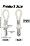 Hanging Tea Towel Clips - 10-pack - Metal Kitchen Towel Hooks - Suitable for Home, Kitchen, and Bathroom - Convenient Hook Clips with Hanging Rings - 7