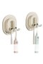 Two electric toothbrush holders, double-slot design, made of aluminum alloy, toothbrush storage rack - 2