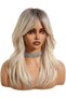 Women's blonde wig, natural hair texture - long wavy blonde wig | 20-inch curly synthetic wig, suitable for everyday wear. - 2