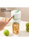 Slow Juicer - Centrifugal Juicer - Juicer - 300ml Centrifugal Juicer - USB Recharge (1200mAh) - High Speed - Green - Includes straw & charging cable - 8