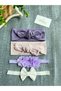 Baby Girl Purple Bandana Buckle Set - 2