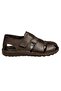 231201 Men's Genuine Leather Closed Toe Anatomical and Comfort Sole Daily Sandals
