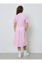 Teen Girls Pink Polo Dress with Minimal Embroidery - 4