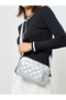 Silver Quilted Crossbody Bag - 2