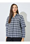 Black Checkered Shirt with Layered Sleeves - 3