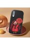 Samsung Galaxy A50 Compatible Case Camera Protective Black Silicone Couple Phone Case Girl Patterned - 2