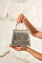 Women's Silver Skin Evening Dress Wedding Invitation Bag - 3
