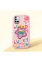 Samsung Galaxy A51 Compatible Case Camera Protector Pink Silicone Couple Phone Case Heart Pattern