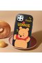 Realme C25 Compatible Case Camera Protector Black Silicone Couple Phone Case with Bear Pattern - 2