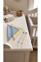 طقم من 4 قطع من مريلة الموسلين المكونة من 4 طبقات وحزام اللهاية المصنوع من القطن العضوي
