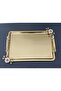 Figured, Metal-Handled, Stainless Steel Rectangular Tray Luxury Presentation Tray North Gold - 5