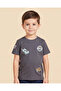 Boys Charcoal Racing Car Print T-shirt