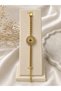 Gold Color Ataturk Silhouette Stone Detailed 316L Steel Bracelet – Women's Chain Bracelet - 2