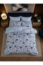 Geometric Pattern Printed Double-Sided Double Duvet Cover Set - 2