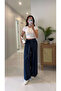Todes Dark Blue Self-Tie Trousers