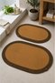 Riva 2-Piece Jute, Wicker, Bathroom Mat Set, Bathroom Set, Toilet Set 50X80 & 40X60 cm Decorative Mats Compatible for Indoor and Outdoor Use - 4