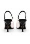 Aura Women's Transparent Open Back Pointed Toe Women's Heeled Shoes 9cm - 5