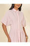 Women Pink Striped Midi Dress - 2