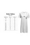 Elbisee Women's Red Oversize T-Shirt Dress – Heart Rose Pattern - 8