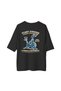 Women's Oversize Sports Motivational Printed T-Shirt Relaxed Fit Casual Comfortable Short Sleeve Round Neck - 2