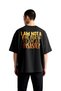 Men's Oversize Humor Printed T-Shirt 100% Cotton Relaxed Fit Casual Wear Funny Design Modern Stylish
