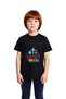 Children's Motivational Printed T-Shirt Success Themed Relaxed Fit Short Sleeve Round Neck Casual Modern