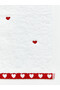 Esvab • Modern & Distinctive Heart Embroidered Cotton Face Towel 50X80 cm - 2