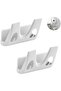 Two-piece pot lid rack, white