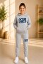 Busekids New Season Printed Hooded Children's Tracksuit Set