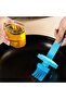 Silicone oil bottle brush set (2 pieces), high temperature resistant, blue. - 5
