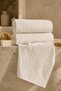 La Notte Flora Queen Velvet Hand Towel Cream 50X90 cm - 4
