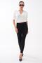 Women's High Waist Narrow Leg Gabardine Trousers 265108 - - 3