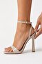 Elaris Women's Single Strap Patent Leather Square Toe Heeled Shoes 11cm - 4