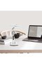 Double-head desk lamp with clock rechargeable. - 2