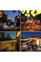 5m 20LED warm solar lantern string. - 2