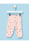 Infant Girls Pink Heart All Over Print Jogger Pants